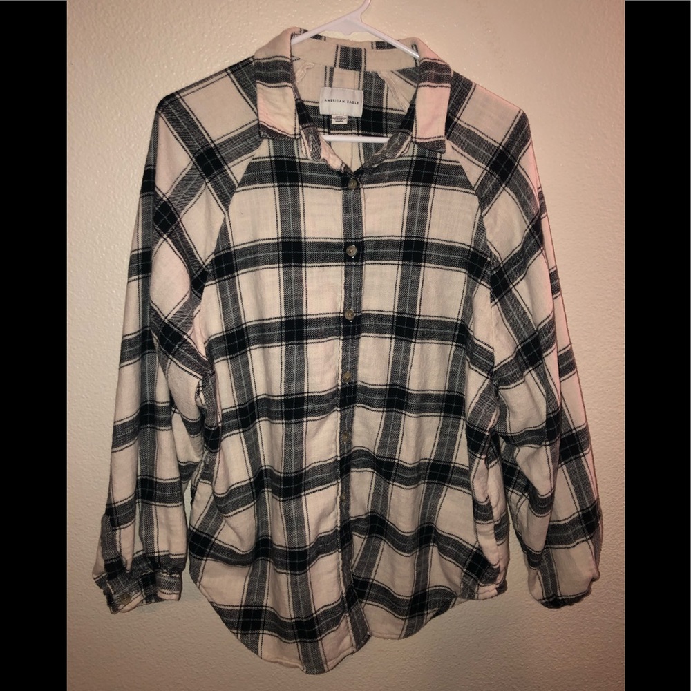 Black/white flannel